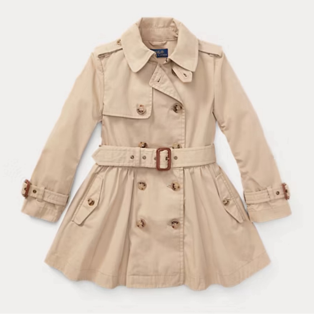 Ralph Lauren Cotton Trench Coat  4T NWT